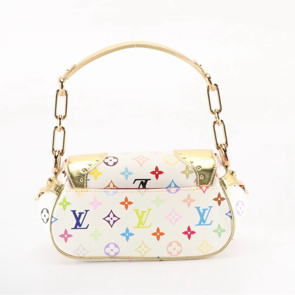 Louis Vuitton x Takashi Murakami Multicolor White & Gold Marilyn Shoulder Bag - Picture 3 of 7